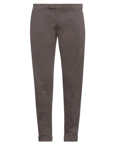 Briglia 1949 Man Pants Dark Brown Size 40 Cotton, Elastane In Burgundy