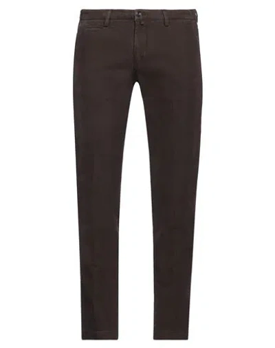 Briglia 1949 Man Pants Dark Brown Size 44 Cotton, Elastane