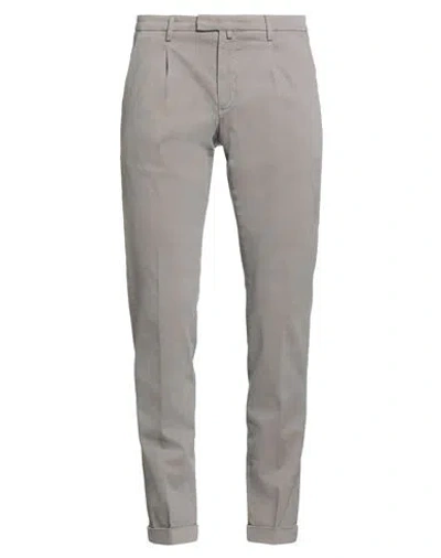 BRIGLIA 1949 BRIGLIA 1949 MAN PANTS GREY SIZE 33 COTTON, ELASTANE
