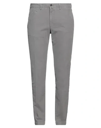 BRIGLIA 1949 BRIGLIA 1949 MAN PANTS GREY SIZE 38 COTTON, ELASTANE