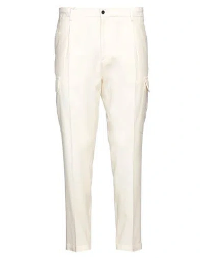 Briglia 1949 Man Pants Ivory Size 42 Virgin Wool, Elastane In White