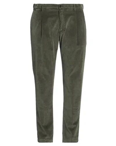 Briglia 1949 Man Pants Military Green Size 36 Cotton, Modal, Elastane In Green