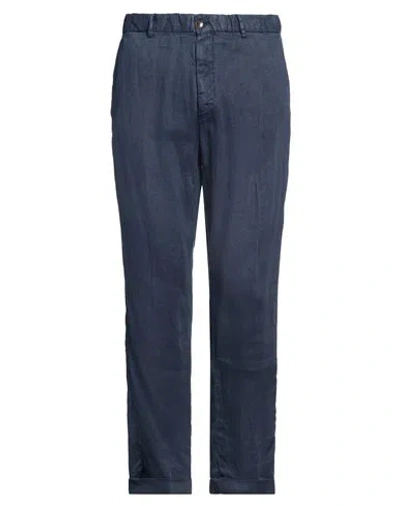 Briglia 1949 Man Pants Navy Size 30 Linen In Blue