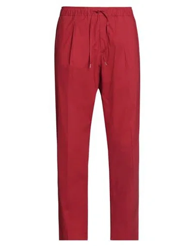 Briglia 1949 Man Pants Red Size 34 Virgin Wool, Polyester, Elastane