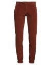 Briglia 1949 Man Pants Rust Size 35 Cotton, Elastane In Brown