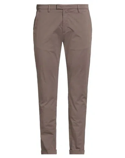 BRIGLIA 1949 BRIGLIA 1949 MAN PANTS TAUPE SIZE 40 COTTON, ELASTANE