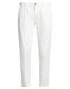 Briglia 1949 Man Pants Ivory Size 34 Tencel, Cotton, Linen, Elastane In White