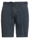 Briglia 1949 Man Shorts & Bermuda Shorts Navy Size 38 Cotton, Lyocell In Blue