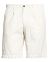 Briglia 1949 Man Shorts & Bermuda Shorts Off White Size 34 Cotton, Linen