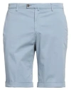 Briglia 1949 Man Shorts & Bermuda Shorts Pastel Blue Size 36 Cotton, Elastane