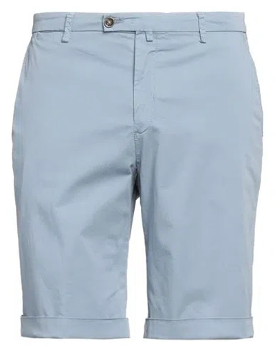 Briglia 1949 Man Shorts & Bermuda Shorts Pastel Blue Size 36 Cotton, Elastane In Blue