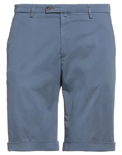 Briglia 1949 Man Shorts & Bermuda Shorts Slate Blue Size 40 Cotton, Elastane
