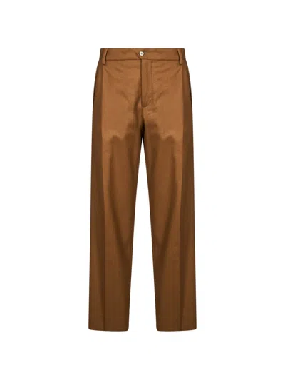 Briglia 1949 Manhattan Straight-leg Trousers In Brown