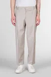 Briglia 1949 Manhattans Pants In Khaki Wool In Brown