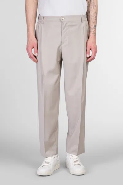 Briglia 1949 Manhattans Pants In Khaki Wool In Brown