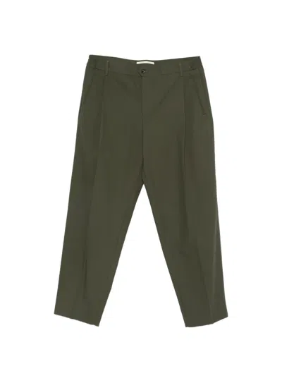 Briglia 1949 Manhattans Pleated Trousers In Green