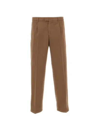 Briglia 1949 Casual Trousers With Belt Loops In Brown