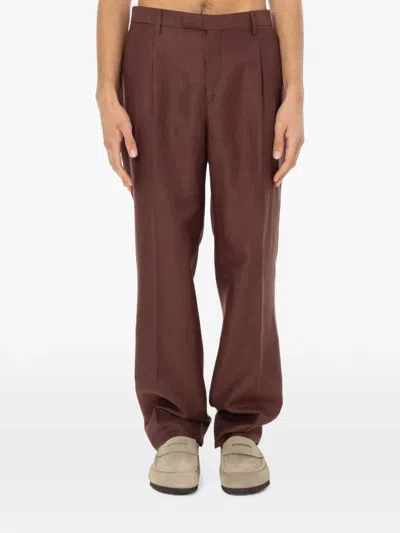 Briglia 1949 Marguttas Pleated Trousers In Brown