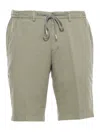 BRIGLIA 1949 MILITARY GREEN BERMUDA SHORTS