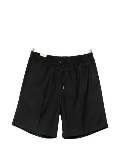 Briglia 1949 Molokaip Pleated Drawstring Shorts In Black