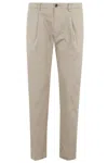 Briglia 1949 Pant 1 Pinces Cotone Stretch In Corda