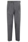 Briglia 1949 Pantalone Ventre Piatto Raso Cotone In Grigio Medio