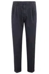 Briglia 1949 Pant 1 Pinces Elastico Laccio Lana Reda Active In Blu