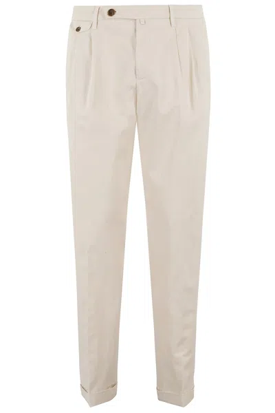 Briglia 1949 Pant 1 Pinces Cotone Stretch In Multicolor