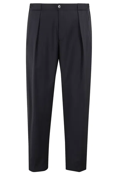 Briglia 1949 Pant Doppia Pinces Lana In Blue