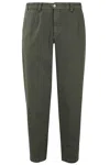 Briglia 1949 Pant Ventre Piatto Over Twill Di Cot In Militare