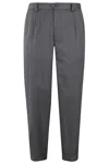 Briglia 1949 Pant Ventre Rotto Over Lana Di Reda In Grigio Medio