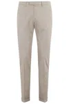 Briglia 1949 Pant V.piatto Tricotina Cot Lyocell In Tortora