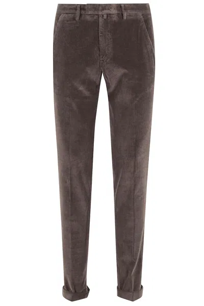 Briglia 1949 Pantalone Velluto Mille Righe In Brown