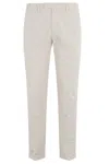 Briglia 1949 Pantalone Ventre Piatto Raso Cotone In Gray
