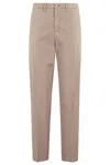 Briglia 1949 Straight-leg-hose Mit Stretch In Marrone