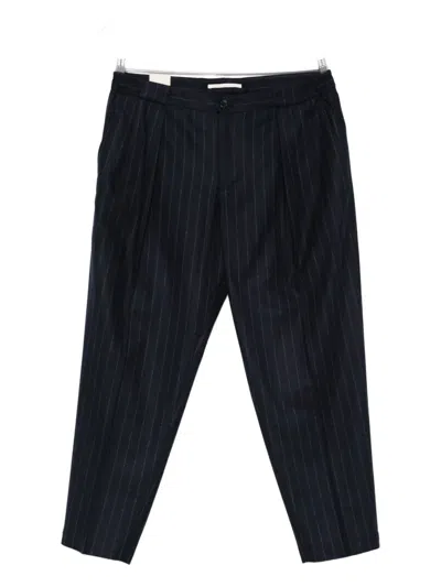 Briglia 1949 Pinstripe Pleated Trousers In Blue