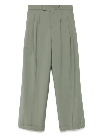 Briglia 1949 Pleat-detailed Trousers In Green