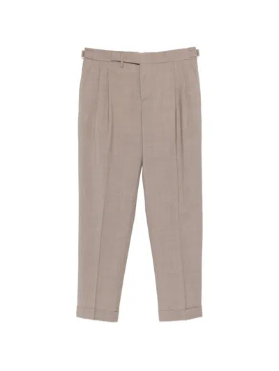 Briglia 1949 Pleated Cuffed Trousers In Neutral