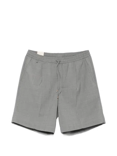 Briglia 1949 Pleated Drawstring Shorts In Gray
