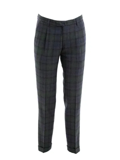 Briglia 1949 Pleated Plaid Trousers In Multi