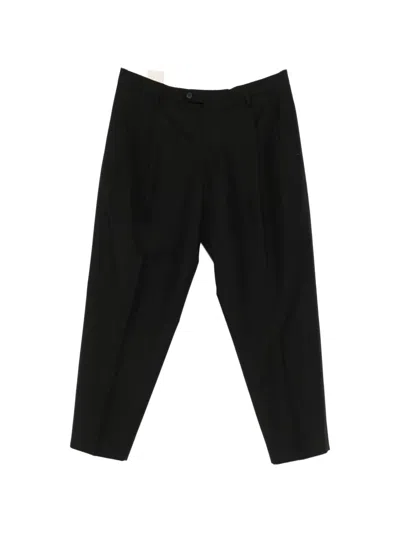 Briglia 1949 Pleated Pressed-crease Trousers In Black