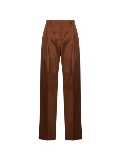 Briglia 1949 Pleated Pressed-crease Trousers In Brown