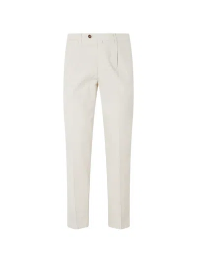 Briglia 1949 Pleated Pressed-crease Trousers In Neutral