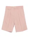 Briglia 1949 Pleated Shorts In Pink
