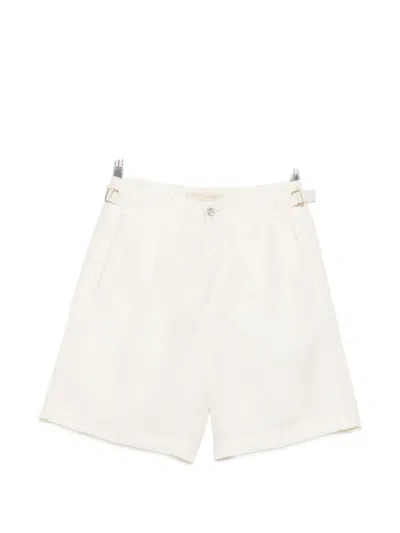 Briglia 1949 Pleated Side-adjuster Shorts In White