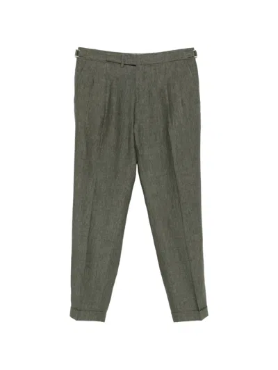 Briglia 1949 Pleated Side-adjuster Trousers In Gray