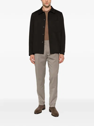 Briglia 1949 Pleated Side-adjuster Trousers In Neutral