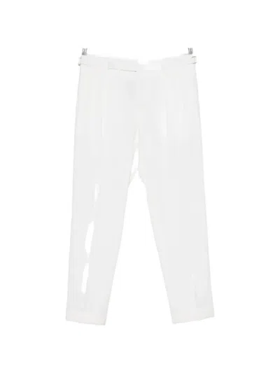 Briglia 1949 Pleated Side-adjuster Trousers In White