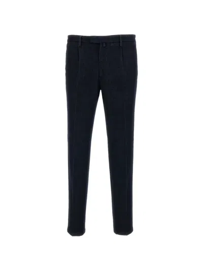 Briglia 1949 Blue Sartorial Cotton Denim Straight-leg Pants