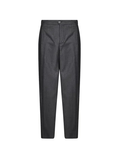 Briglia 1949 Pleated Straight-leg Trousers In 그레이